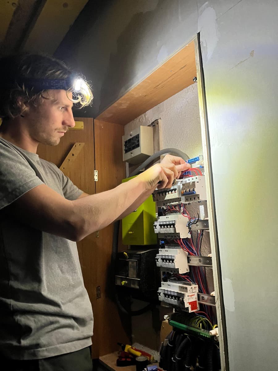 Mats met gereedschap